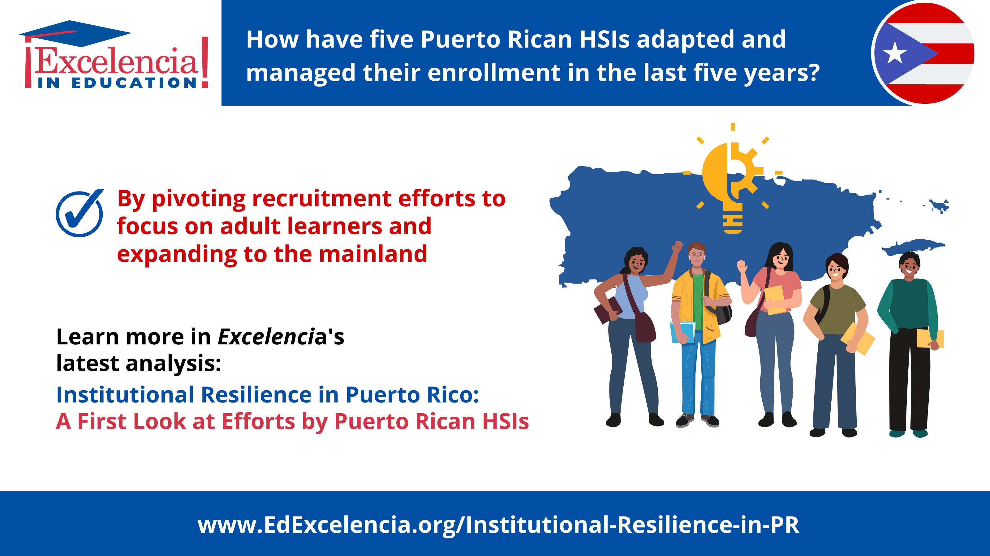 Infographic-How have five Puerto Rican HSIs adapted and managed their enrollment in the last five years?