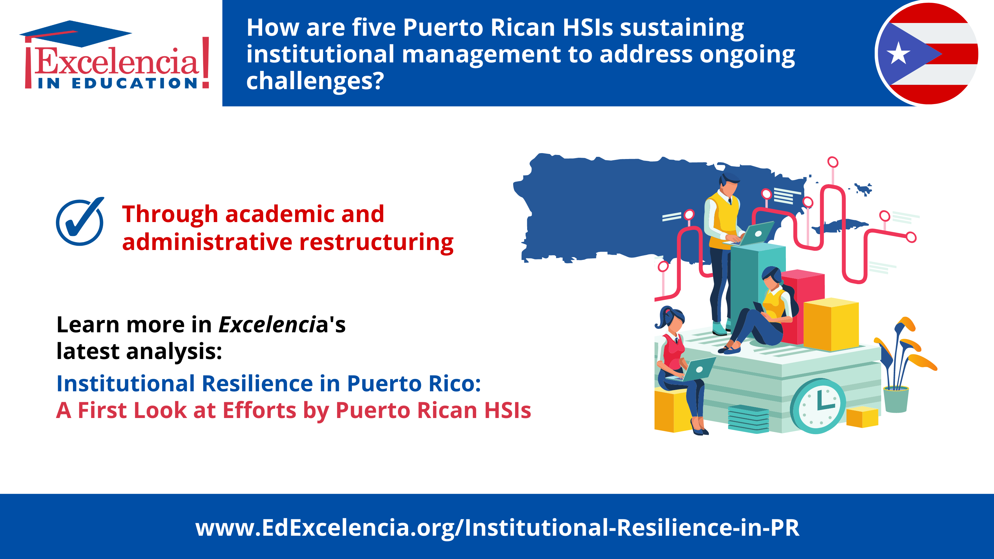 Inforgraphic-How are five Puerto Rican HSIs sustaining institutional management to address ongoing challenges?