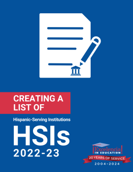 Essay: Creating a List of Hispanic-Serving Institutions (HSIs) Cover