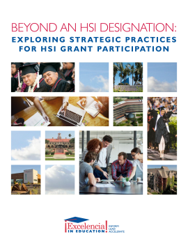 Beyond an HSI Designation: Exploring Strategic Practices for HSI Grant Participation Cover Image